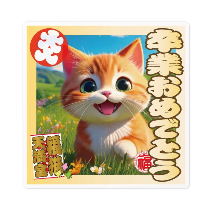 ステッカー - 100 x 100 (mm)