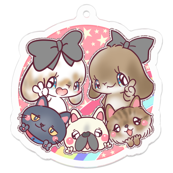 アクリルキーホルダー - 50 x 50 (mm)