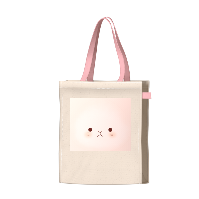 ツートンカラーバッグ - ピンク - W34 × H41 × D14cm