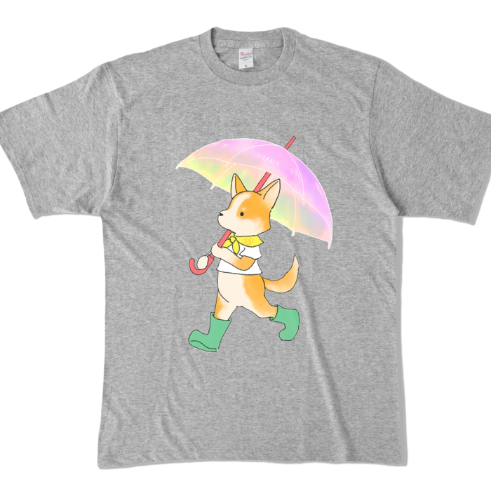 カラーTシャツ - XL - 杢グレー (濃色)