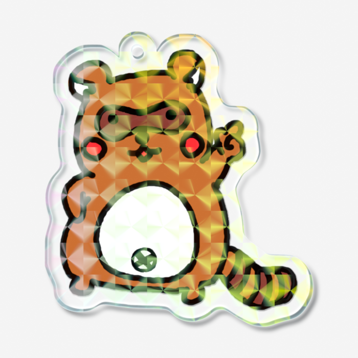 ホログラムアクリルキーホルダー - 50 × 50mm