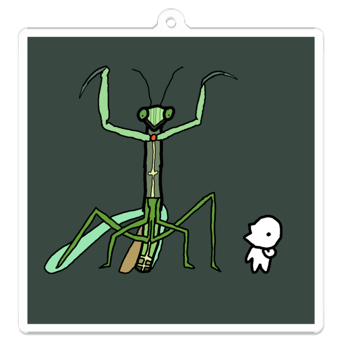 リアルカマキリ - 70 x 70 (mm)