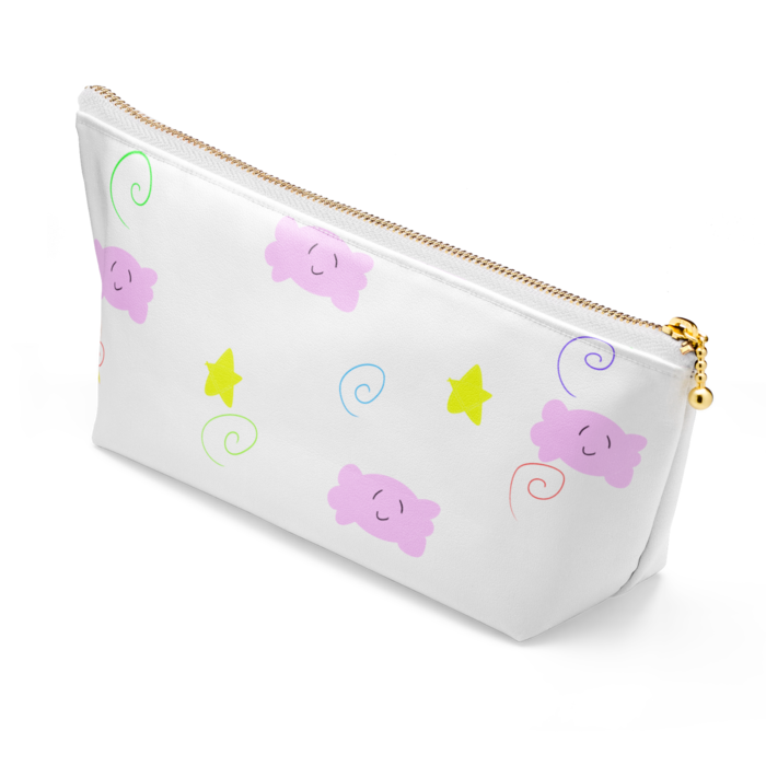 ポーチ - 長さ21.5cm / 高さ10cm - ホワイト