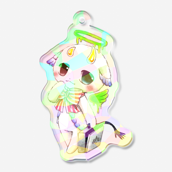 ホログラムアクリルキーホルダー - 50 × 50mm