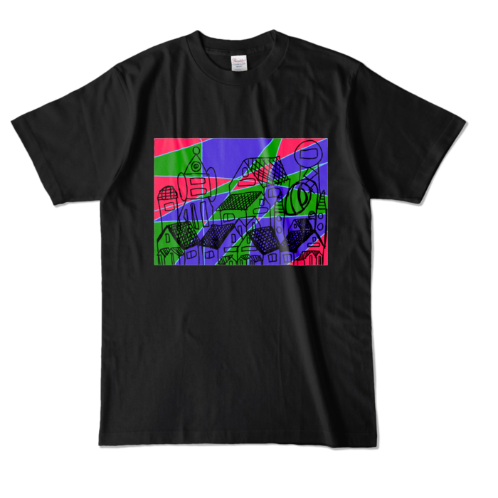 カラーTシャツ - L - ブラック (濃色)