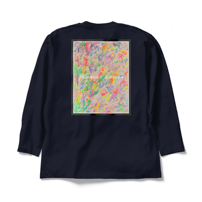 flower dance light ロングスリーブTシャツ - XL - ネイビー