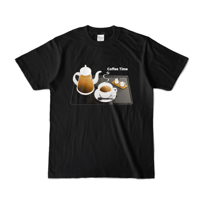 カラーTシャツ　黒色　S