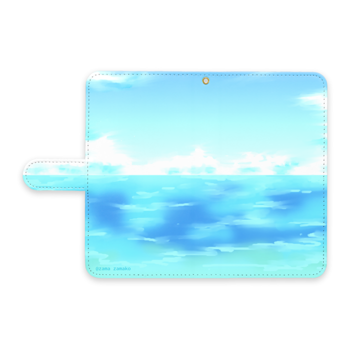 手帳型Androidケース - L - ストラップ穴 あり