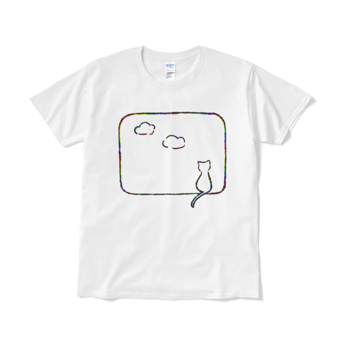Tシャツ（シャドウ） - L - ホワイト