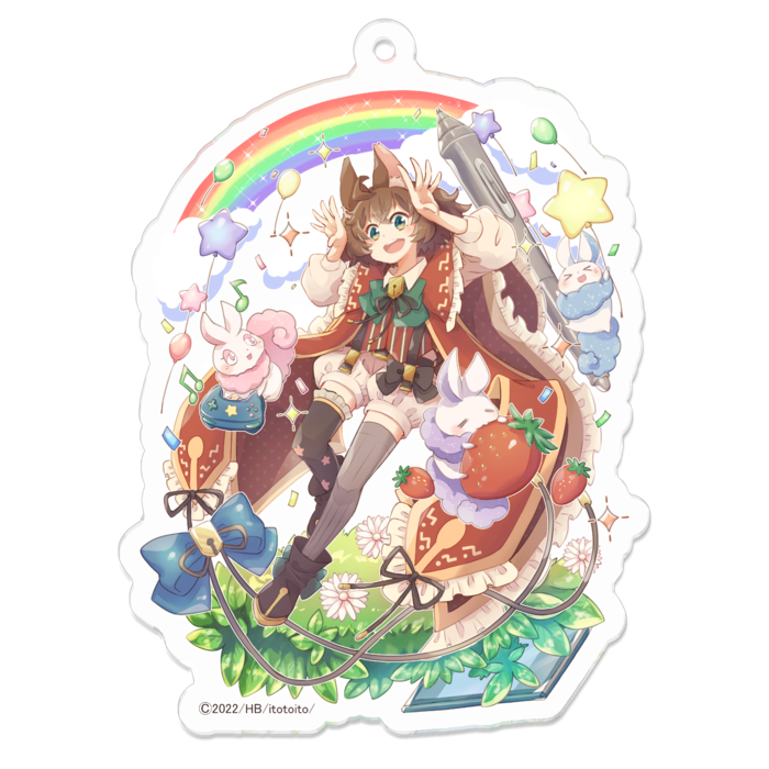 アクリルキーホルダー - 70 x 70 (mm)