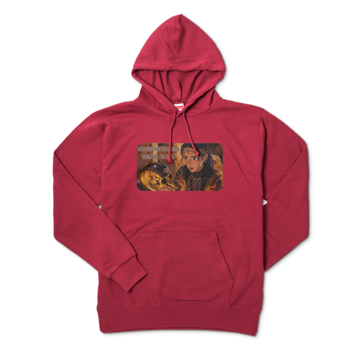 パーカー - XL - バーガンディ