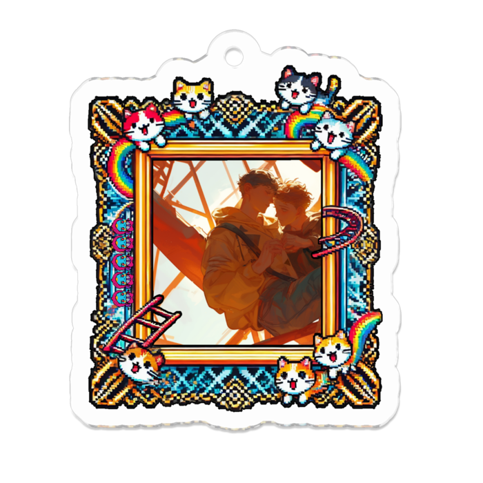 アクリルキーホルダー - 50 x 50 (mm)