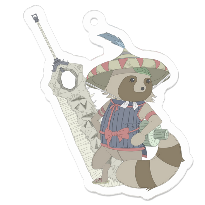 アクリルキーホルダー(コーティング) - 50 x 50 (mm)