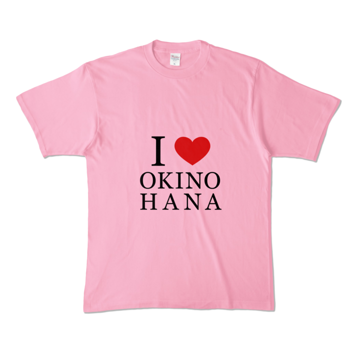 カラーTシャツ - XL - ピーチ (淡色)