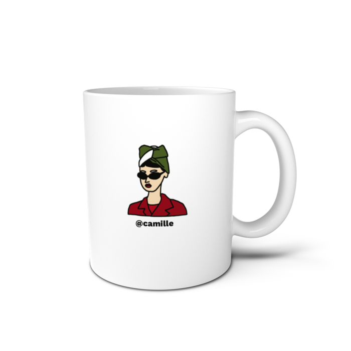 マグカップ - 直径 8 cm / 高さ 9.5 cm