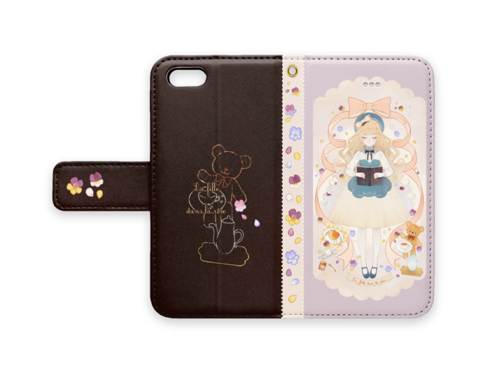 手帳型iPhoneケース - iPhone 5 / SE - ストラップ穴 あり