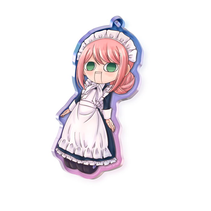 オーロラアクリルキーホルダー - 70 × 70mm