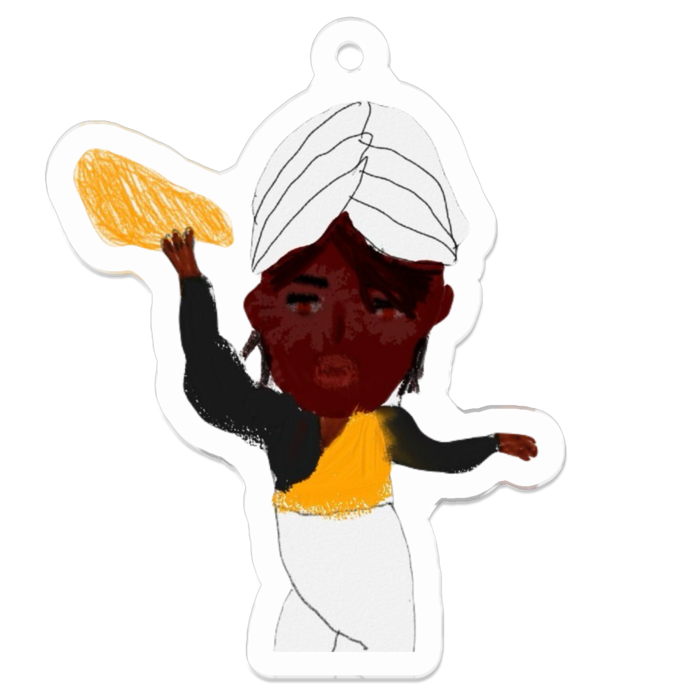 アクリルキーホルダー - 50 x 50 (mm)