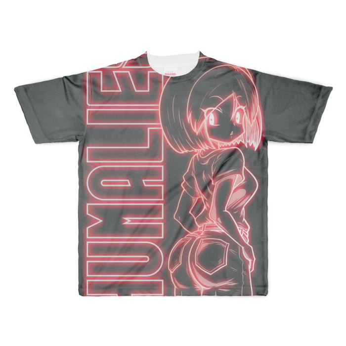 【レッド】フルグラフィックTシャツ - XL - 正面印刷のみ