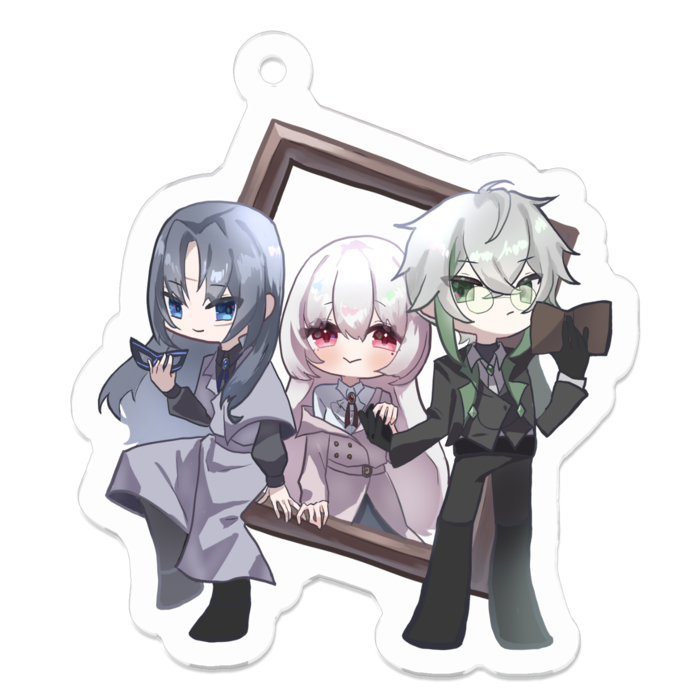 アクリルキーホルダー - 50 x 50 (mm)