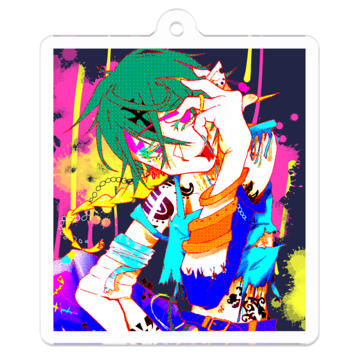 アクリルキーホルダー - 50 x 50 (mm)