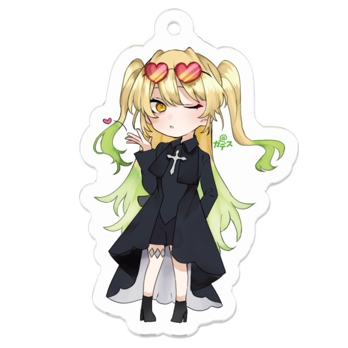 アクリルキーホルダー（コーティング） - 50 x 50 (mm)