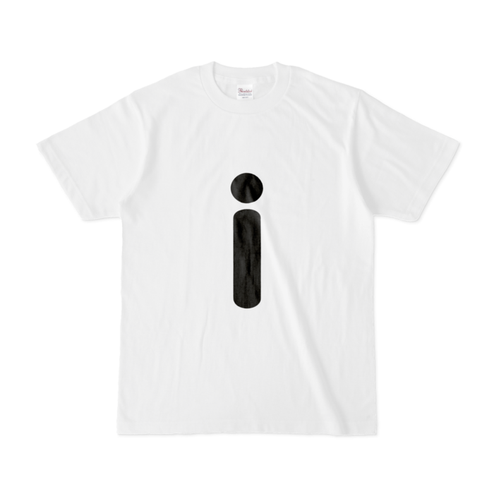 「i」（小文字）Tシャツ - S - 白