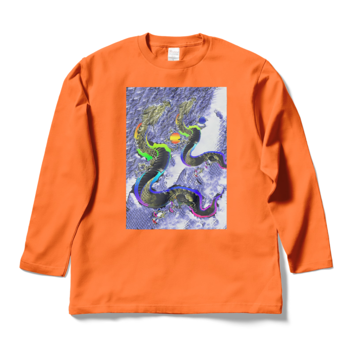 ロングスリーブTシャツ - L - オレンジ