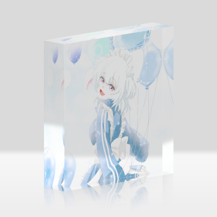 一周年イラスト　アクリルブロック Ver. - 100x100 (mm)