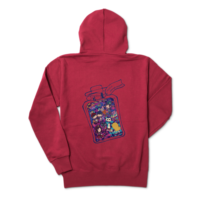 ジップパーカー - M - バーガンディ