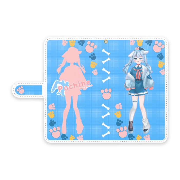 手帳型Androidケース - L - ストラップ穴 あり