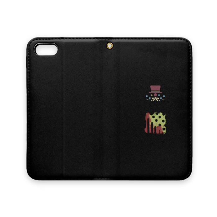 手帳型iPhoneケース(ベルトなし) - iPhone 5 / 5s / SE - ストラップ穴 あり