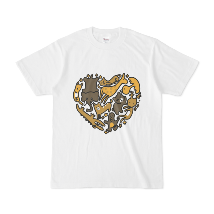 Tシャツ - S - 白(黄色)