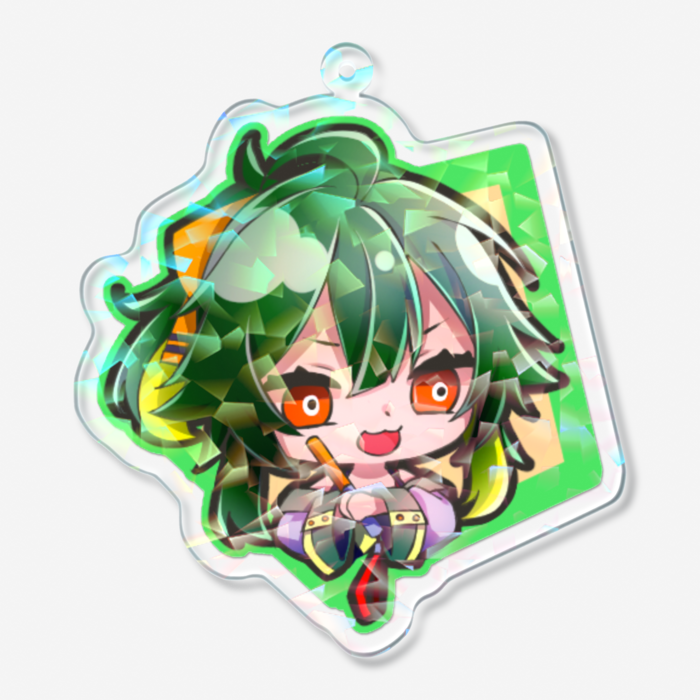 ホログラムアクリルキーホルダー - 70 × 70mm