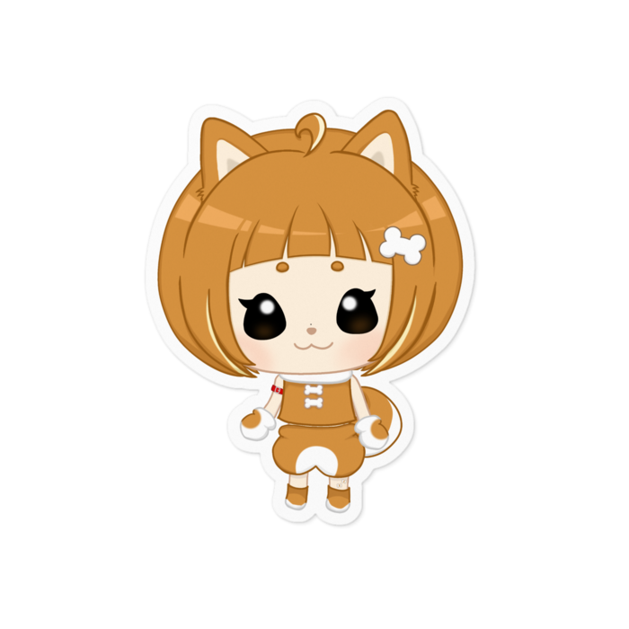 ステッカー(白) - 100 x 100 (mm)