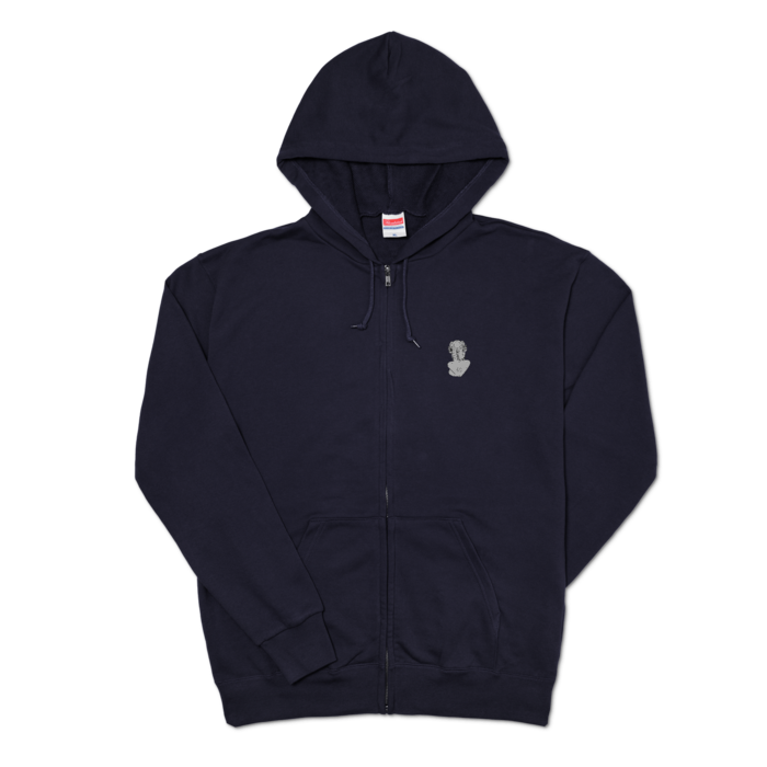 ジップパーカー - XL - ネイビー