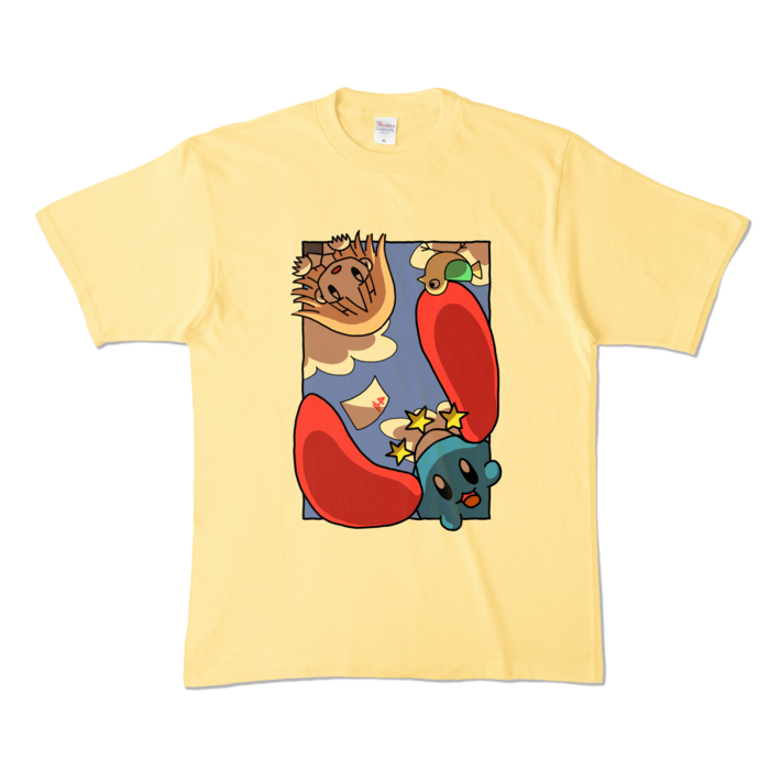 カラーTシャツ - XL - ライトイエロー (淡色)