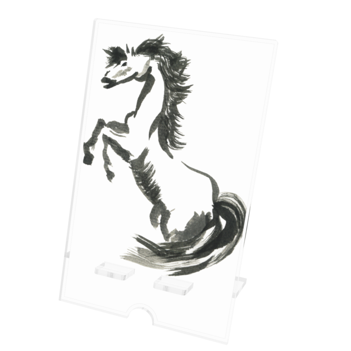 アクリルスマホスタンド - 100x160mm(ケーブル穴あり)