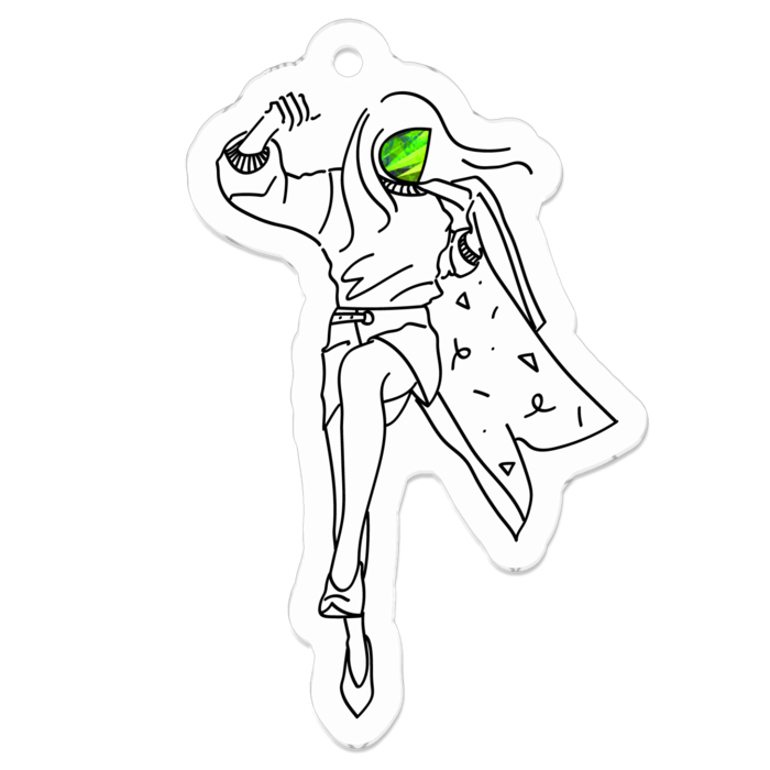 アクリルキーホルダー - 50 x 50 (mm)