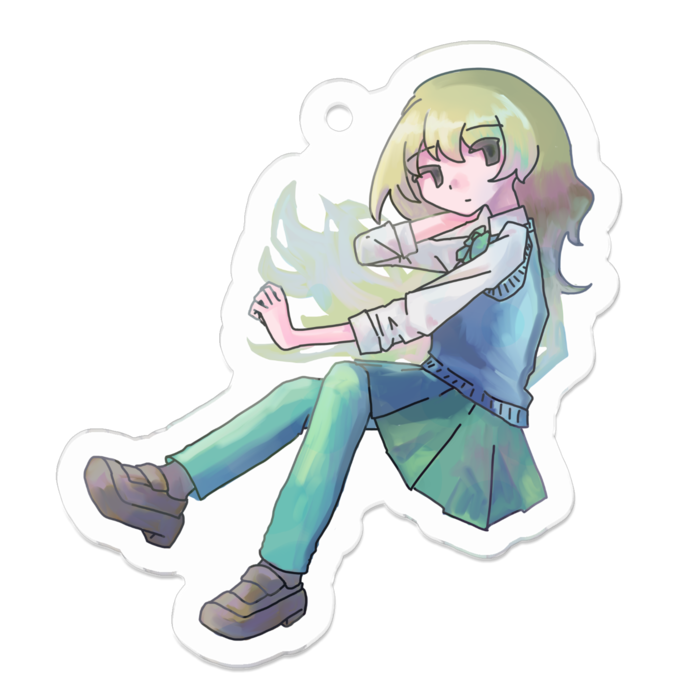 アクリルキーホルダー（コーティング） - 50 x 50 (mm)