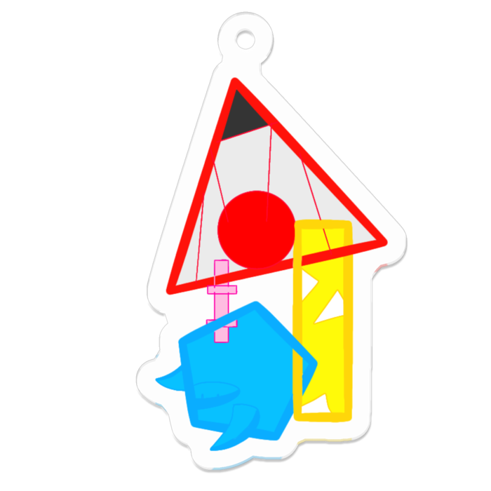 アクリルキーホルダー - 50 x 50 (mm)