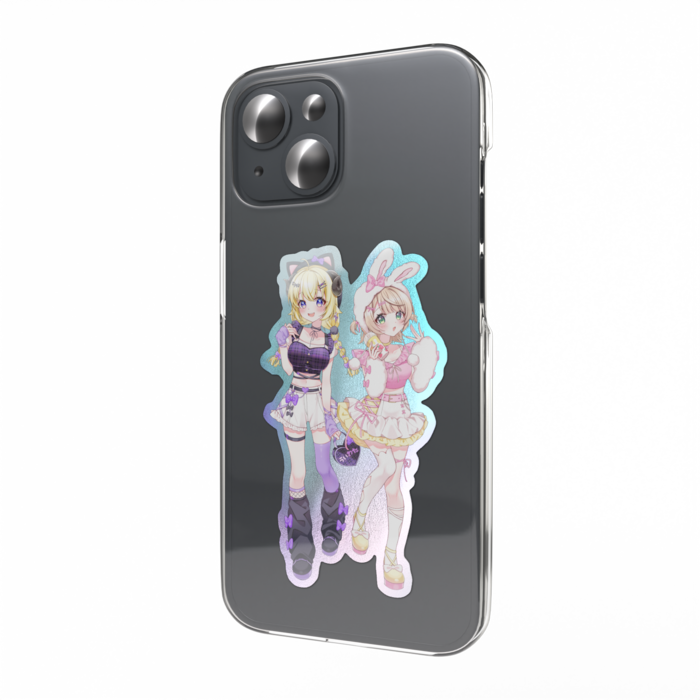 オーロラスマホステッカー - ういわた