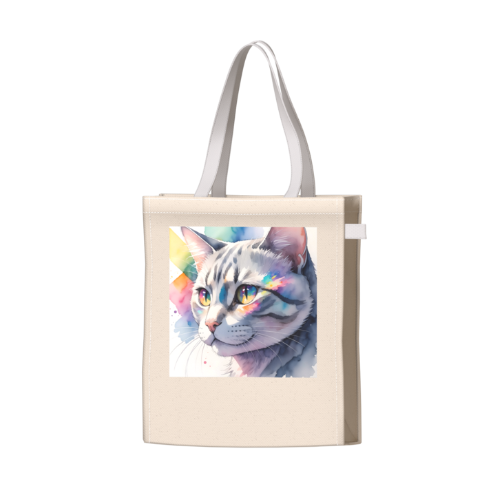 ツートンカラーバッグ - ホワイト - W34 × H41 × D14cm