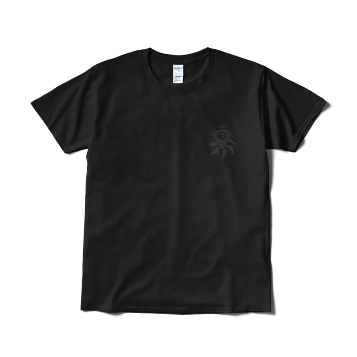 スタンダートTシャツ(文字色パープル) - L - ブラック