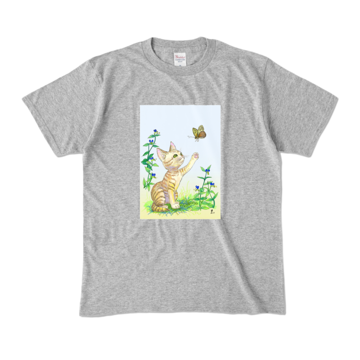 カラーTシャツ - M - 杢グレー (濃色)