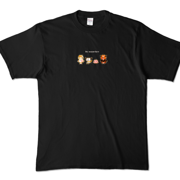 カラーTシャツ - XL - ブラック (濃色)