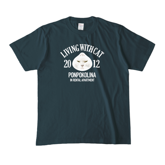 肉まんポンコTシャツ 半袖(デニム)メンズM