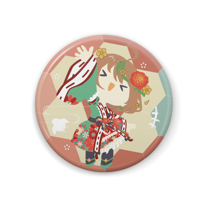 元気ハツラツあみい!缶バッジ - 44mm