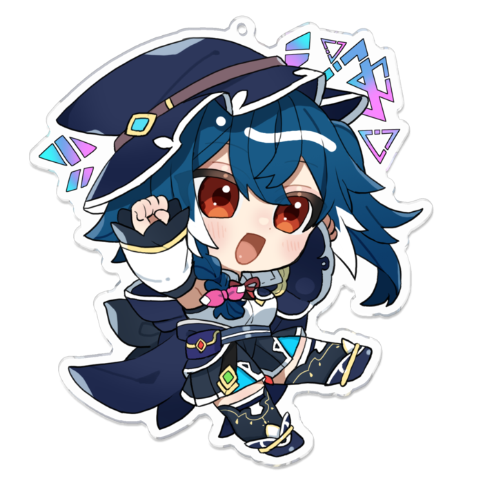 アクリルキーホルダー - 100 x 100 (mm)