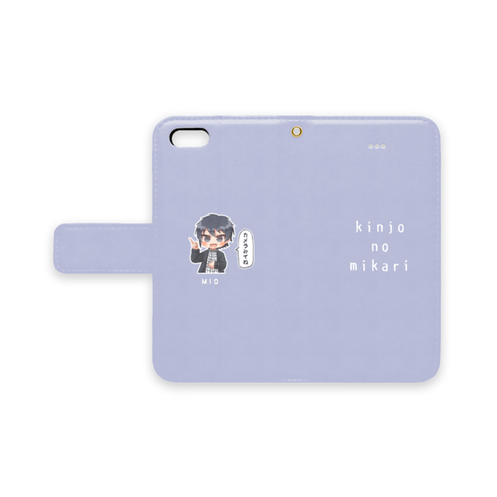 水川海緒iPhoneカバー（手帳型） - iPhone 5 / 5s / SE(第1世代) - ストラップ穴 あり